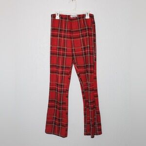 Urban Outfitters Red Plaid Pants